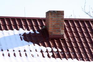 Dach im Winter